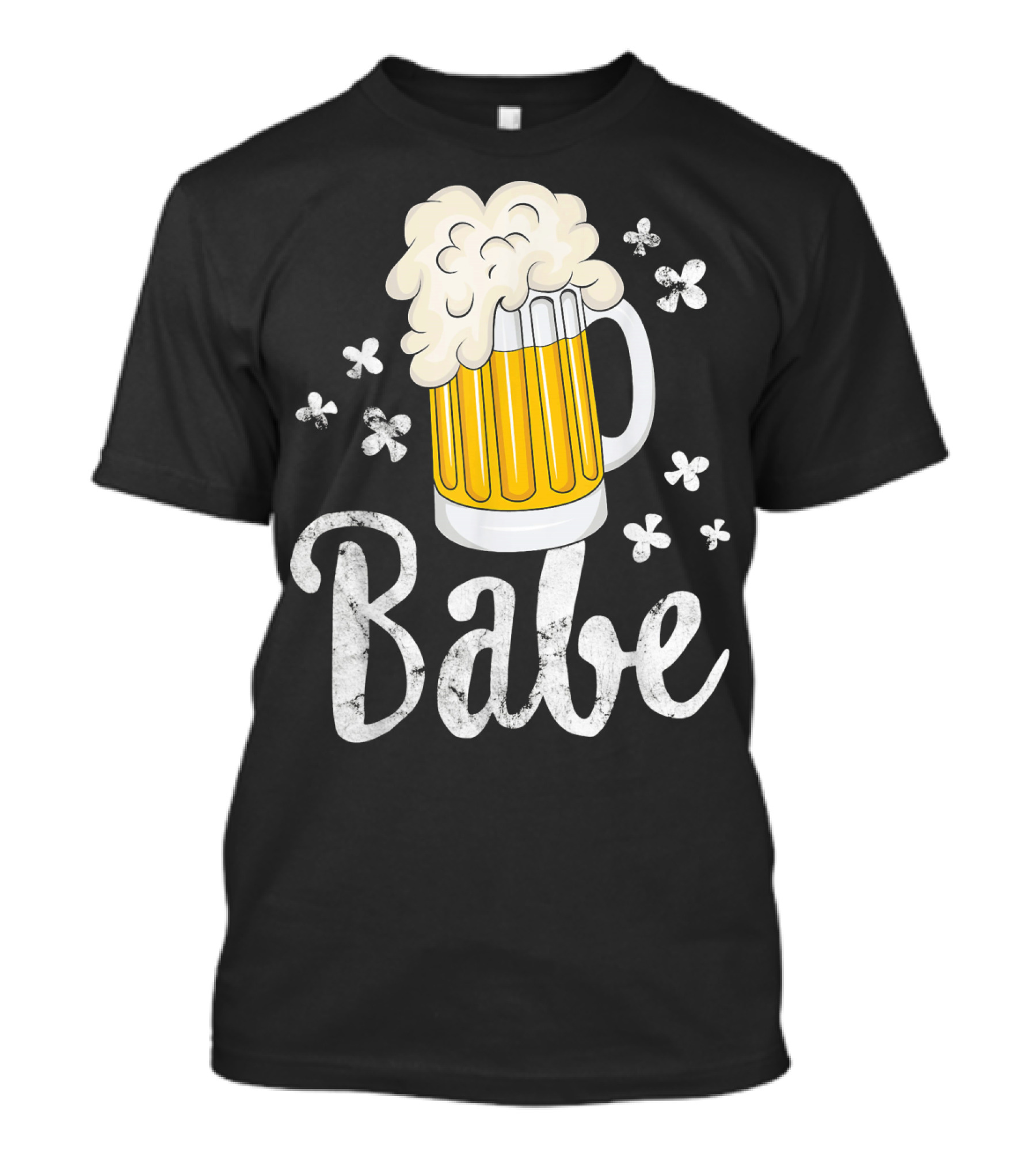 Beer Babe Mug Foam And Flowers T-Shirt