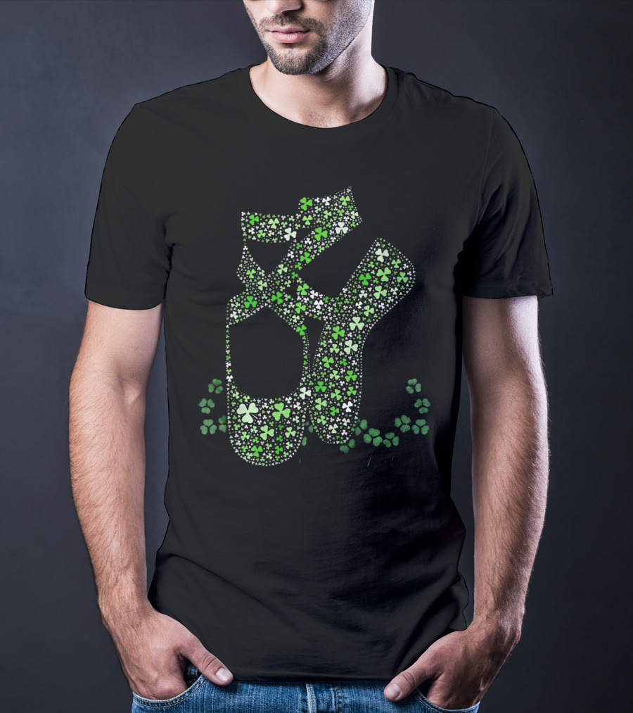 Irish Shamrock Ballet Shoes Ireland Clover T-Shirt