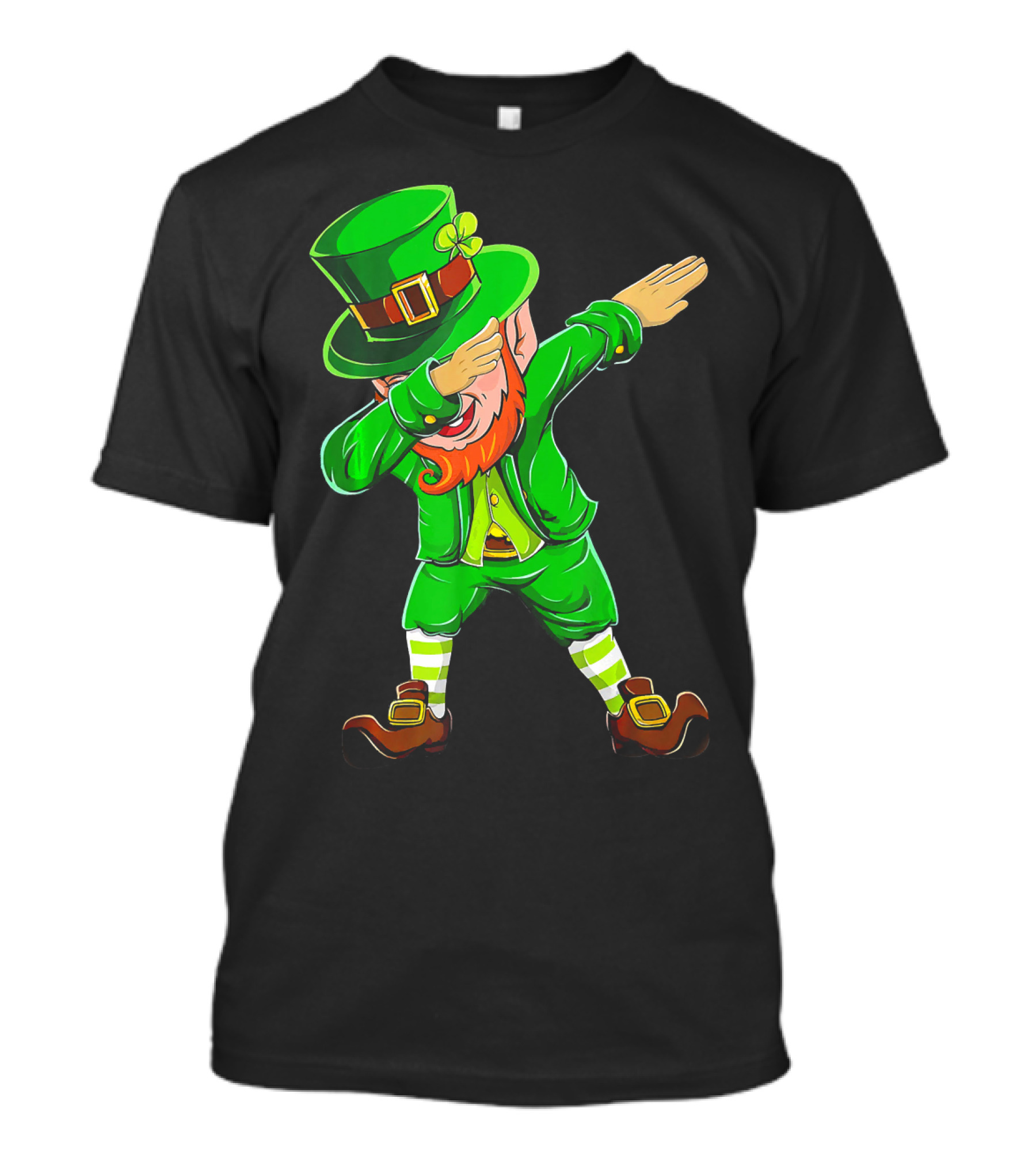 Dabbing Leprechaun Funny St Patrick Day Green Costume Irish Dance T-Shirt