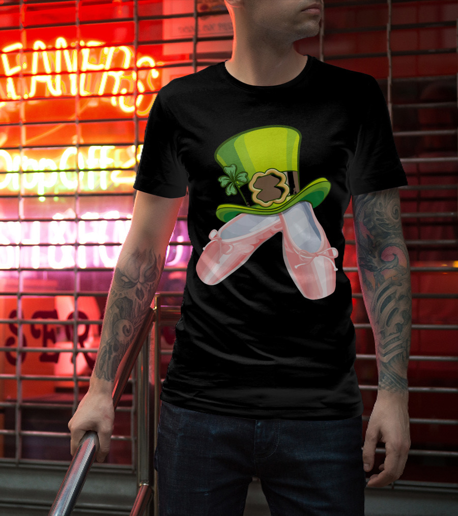 Leprechaun Ballet Shoes And Green Hat T-Shirt