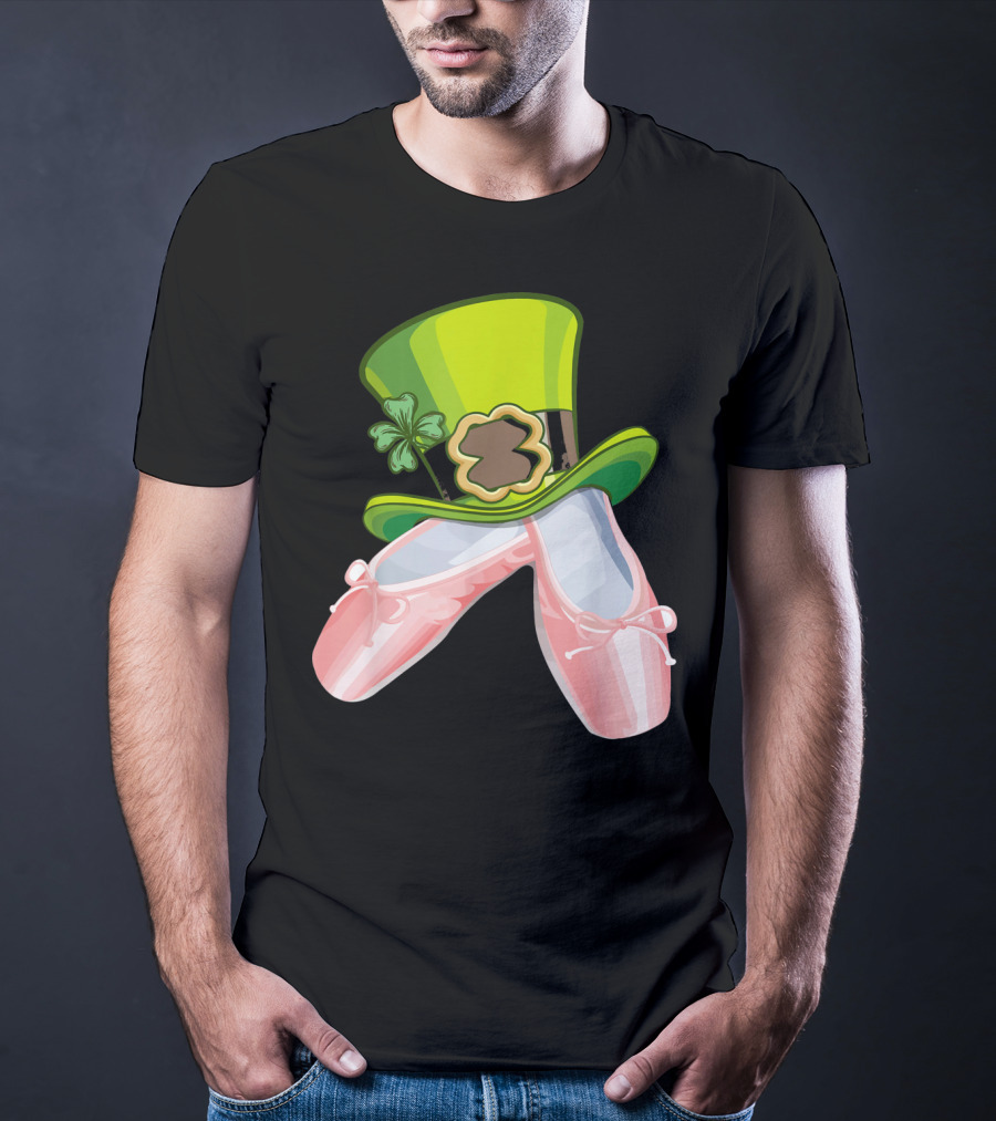 Leprechaun Ballet Shoes And Green Hat T-Shirt