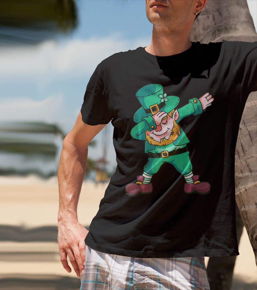Dabbing Leprechaun St. Patricks Day Irish T-Shirt