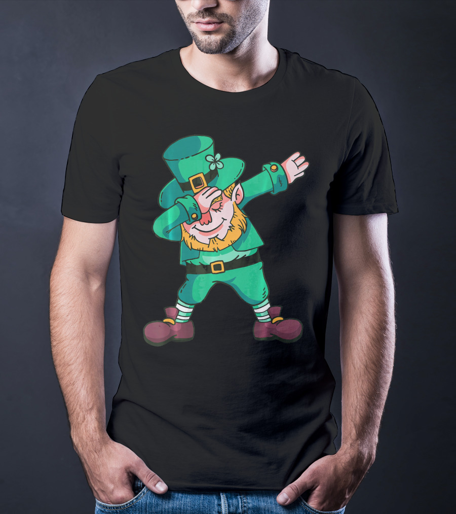 Dabbing Leprechaun St. Patricks Day Irish T-Shirt