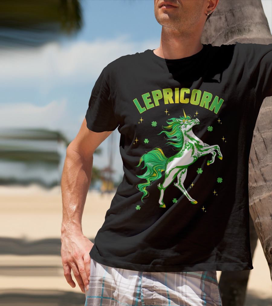 Lepricorn Unicorn St Patricks Day Girls T-Shirt