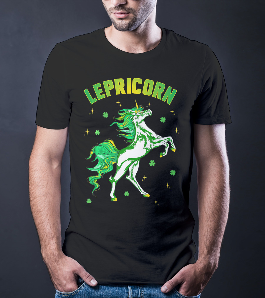 Lepricorn Unicorn St Patricks Day Girls T-Shirt