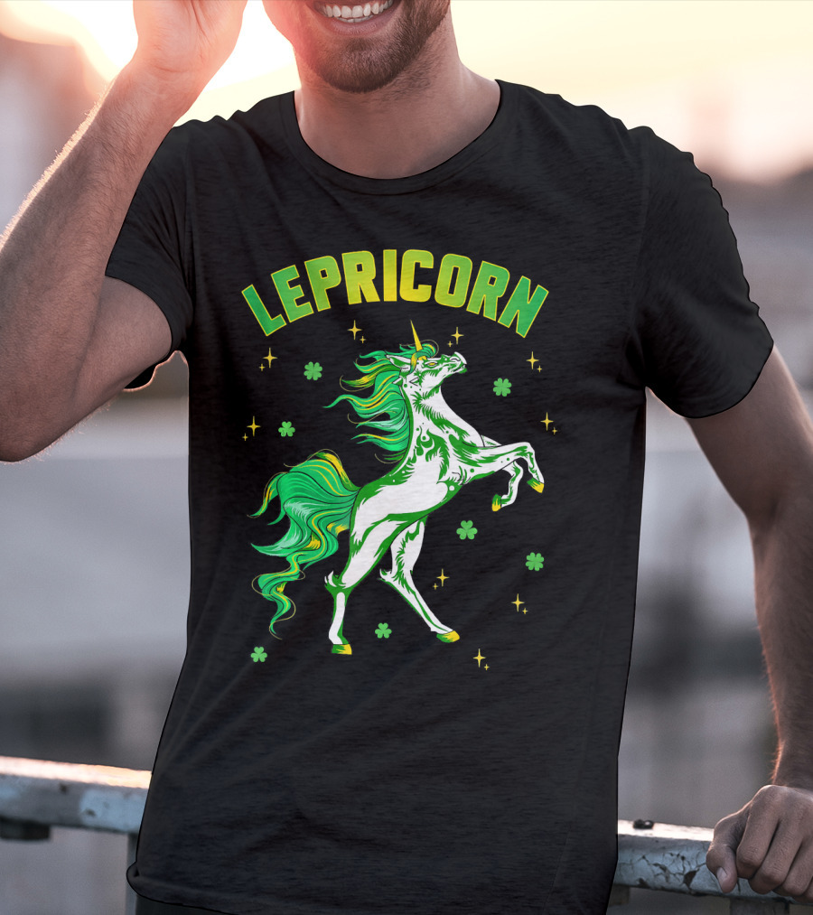 Lepricorn Unicorn St Patricks Day Girls T-Shirt