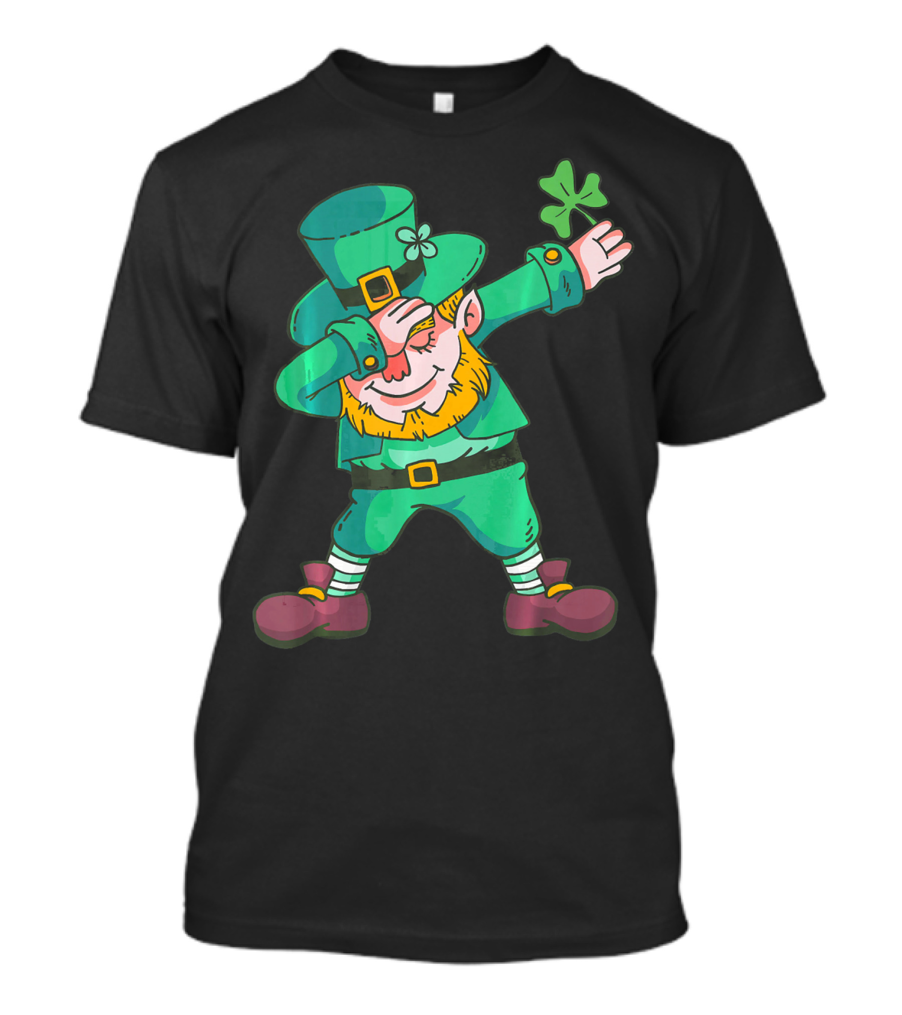 Dabbing Leprechaun Irish Shamrock T-Shirt