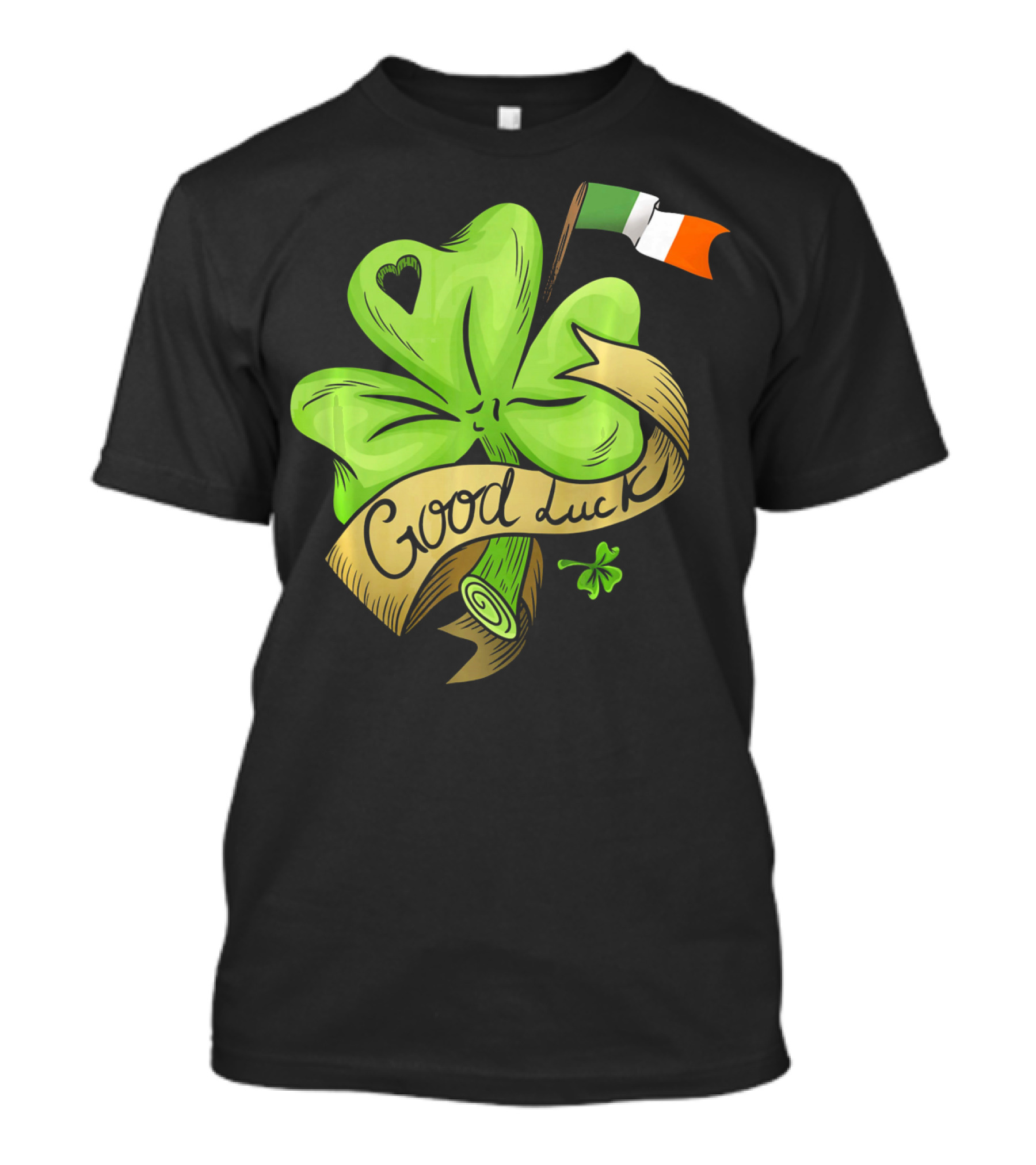 Good Luck Irish Flag Shamrock St. Patrick's T-Shirt