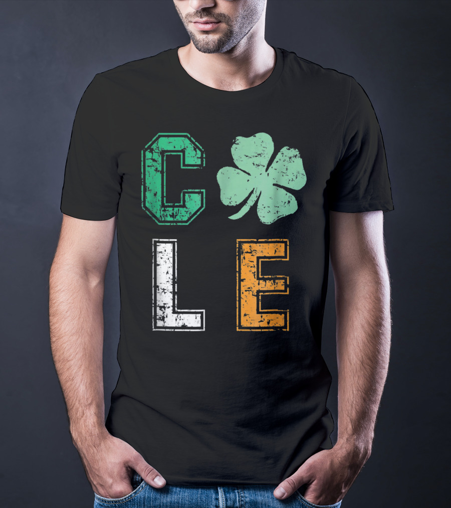 CLE Shamrock Irish Colors St. Patrick's Day T-Shirt