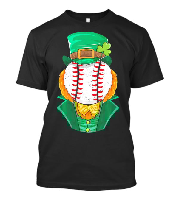 Irish Leprechaun Baseball St Patricks Day T-Shirt