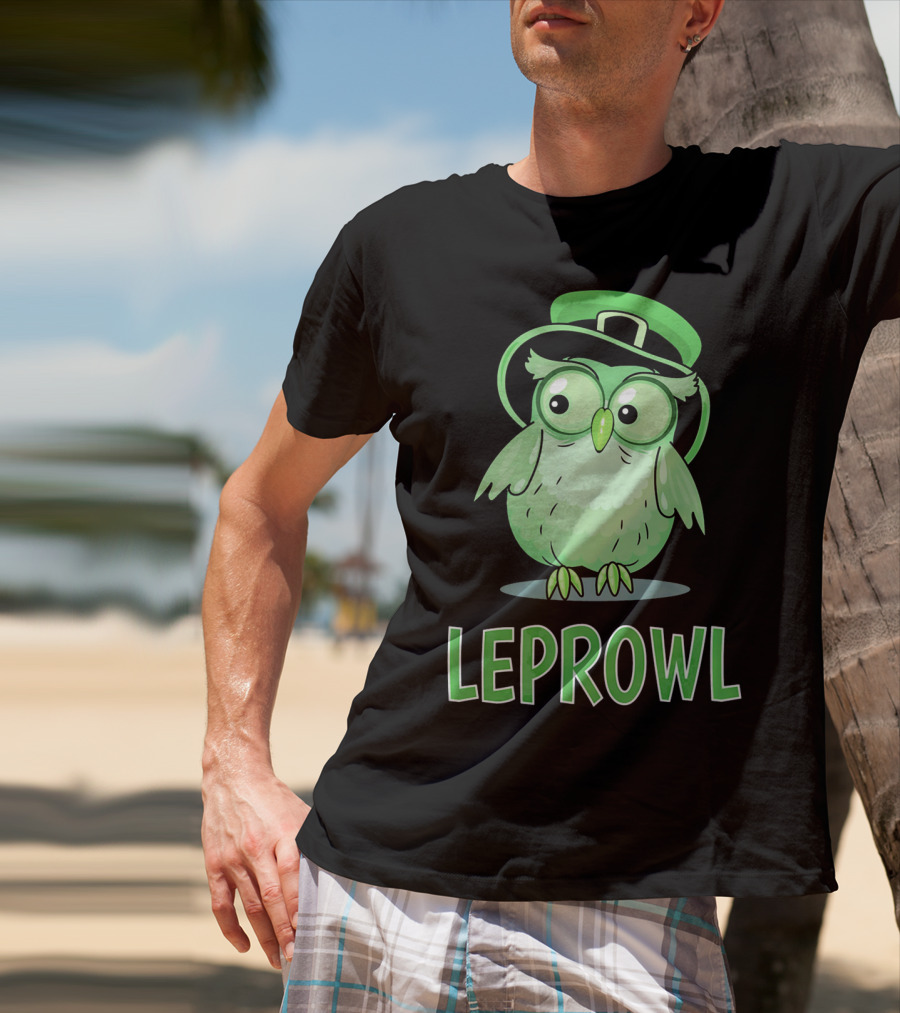 Leprechaun Owl St. Patrick's Day Leprowl T-Shirt