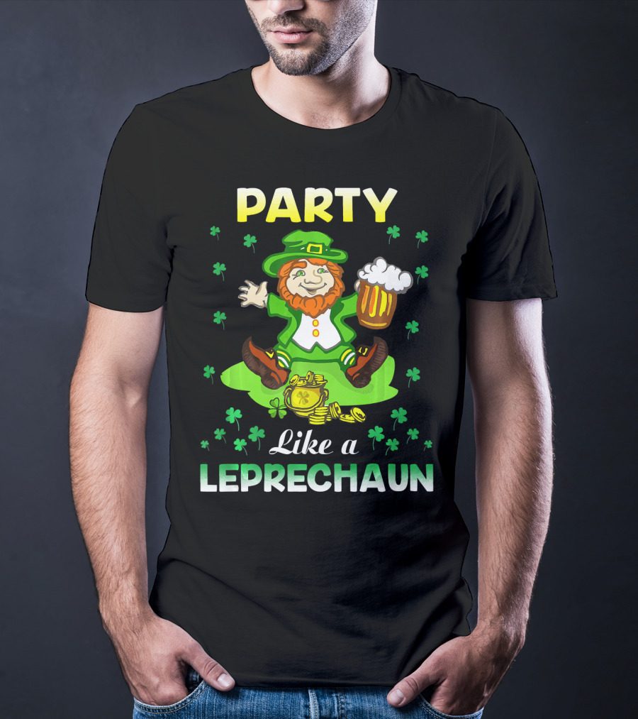 Party Like A Leprechaun Irish Green T-Shirt