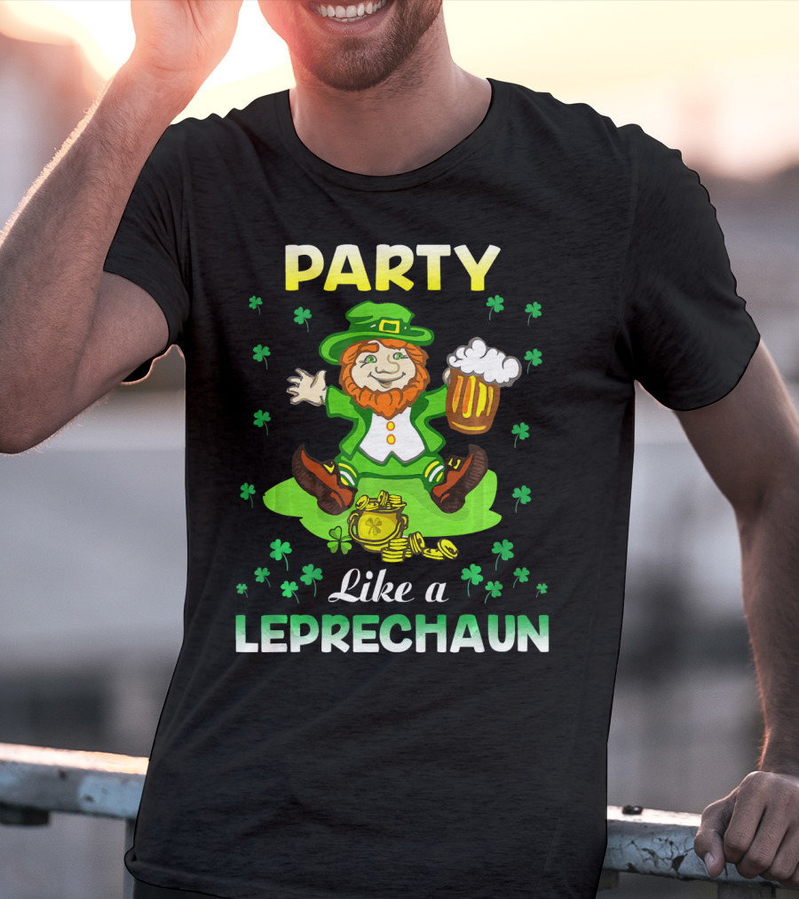 Party Like A Leprechaun Irish Green T-Shirt