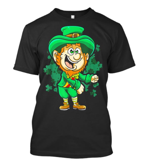 Leprechaun Floss Dance With Shamrocks For St Patricks Day T-Shirt