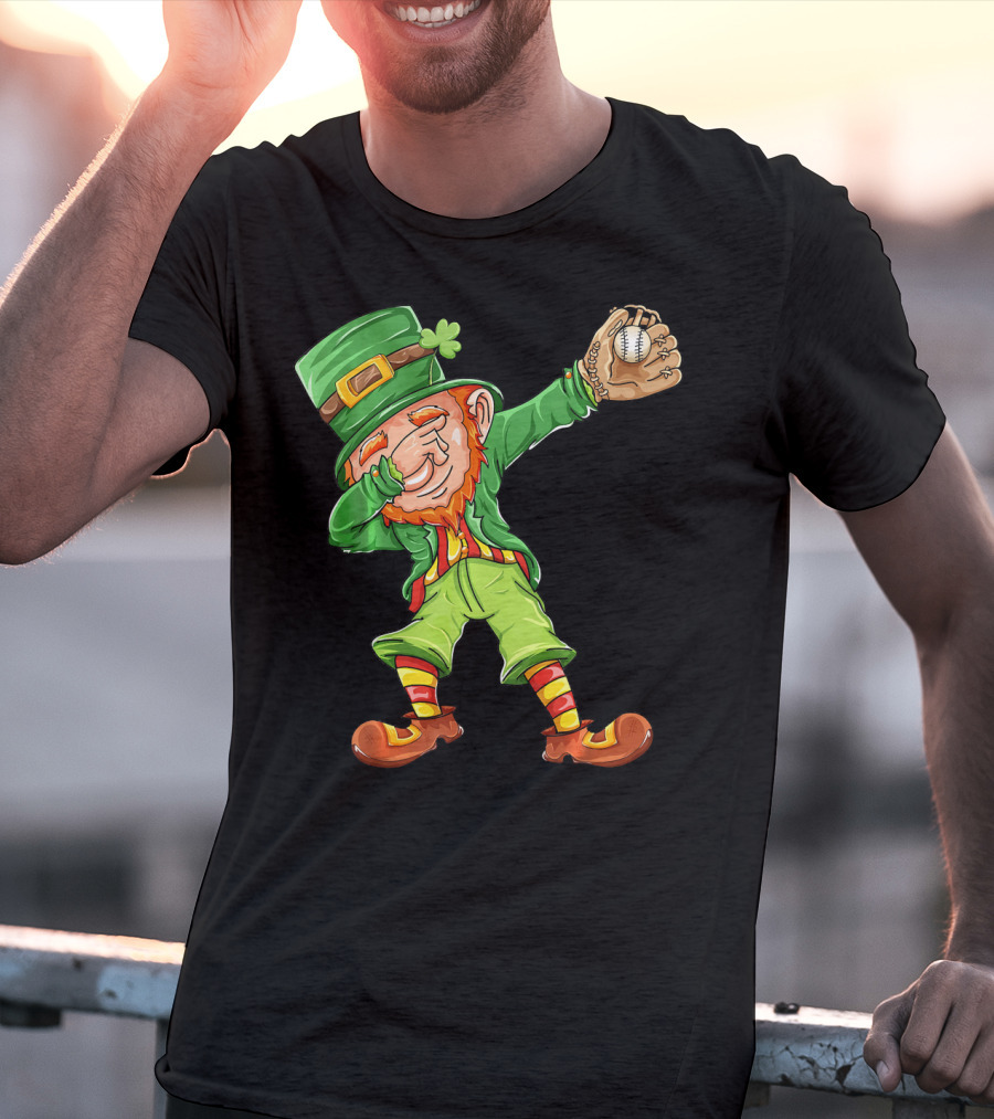 Softball Leprechaun St Patricks Day Coach T-Shirt