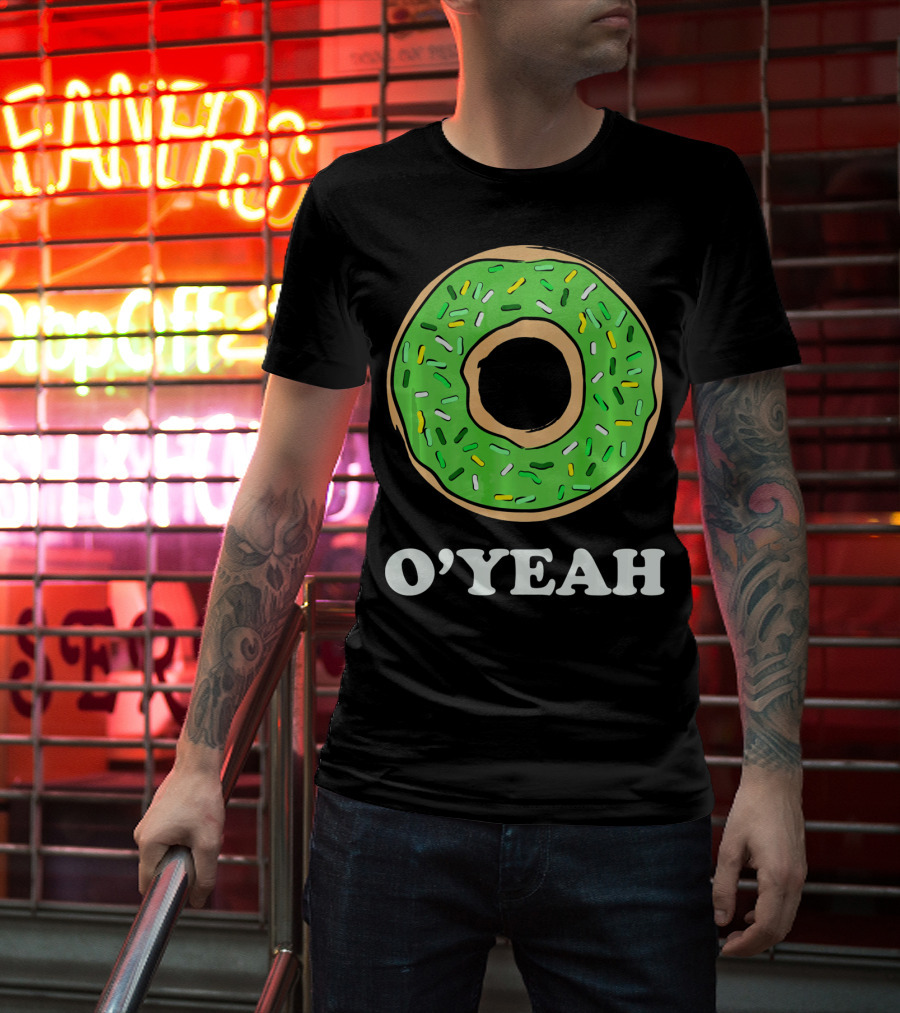 O'Yeah Green Donut T-Shirt
