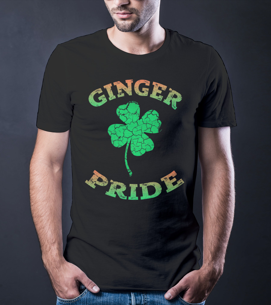 Ginger Pride Irish Shamrock Clover T-Shirt