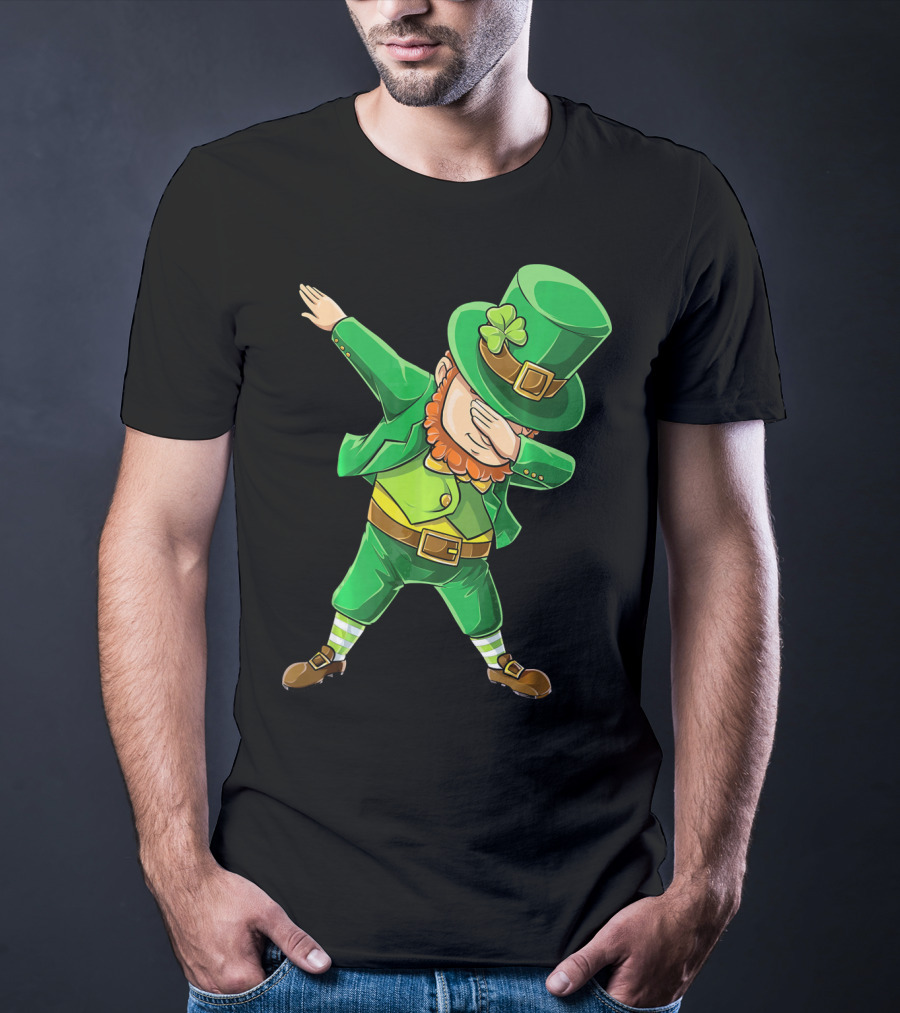 Dabbing Leprechaun St. Patrick's Day Celebration T-Shirt