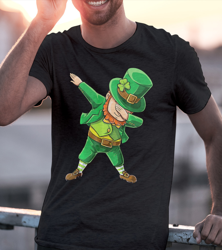 Dabbing Leprechaun St. Patrick's Day Celebration T-Shirt