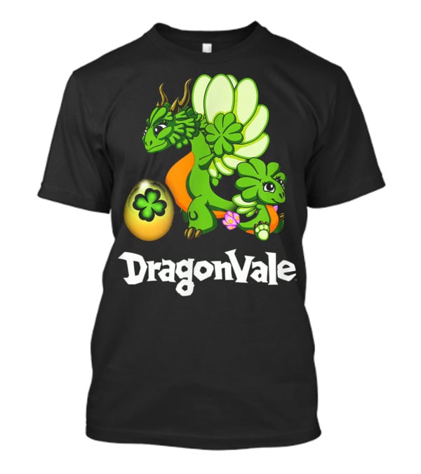 DragonVale Clover Dragon With Shamrock Egg T-Shirt