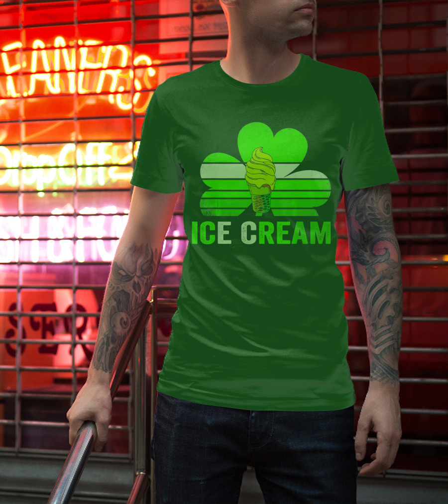 St. Patrick's Shamrock Ice Cream Sweet Treat T-Shirt