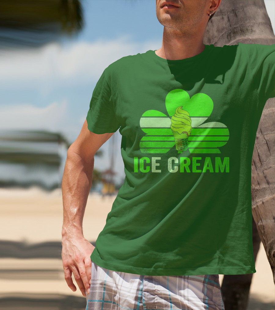 St. Patrick's Shamrock Ice Cream Sweet Treat T-Shirt
