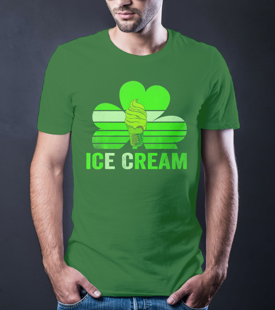 St. Patrick's Shamrock Ice Cream Sweet Treat T-Shirt