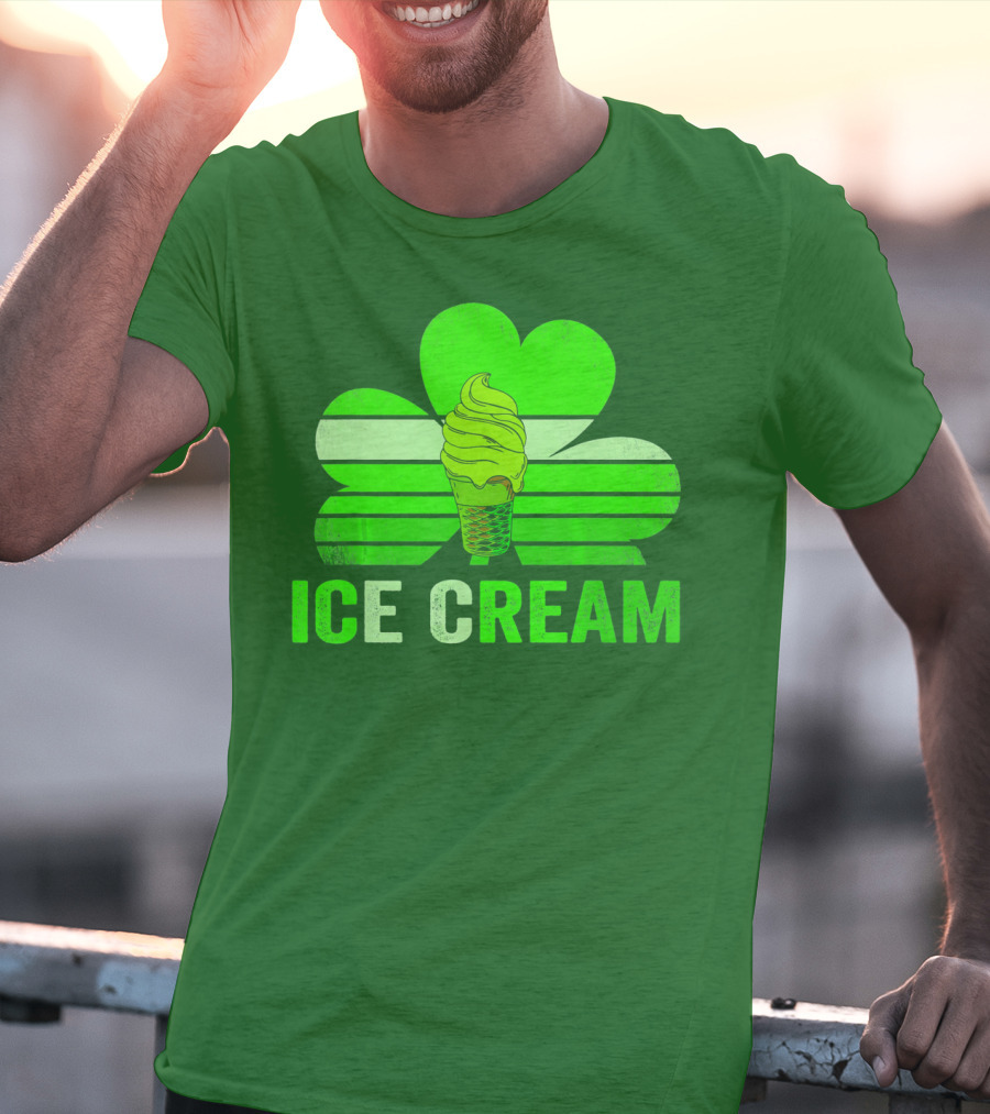 St. Patrick's Shamrock Ice Cream Sweet Treat T-Shirt