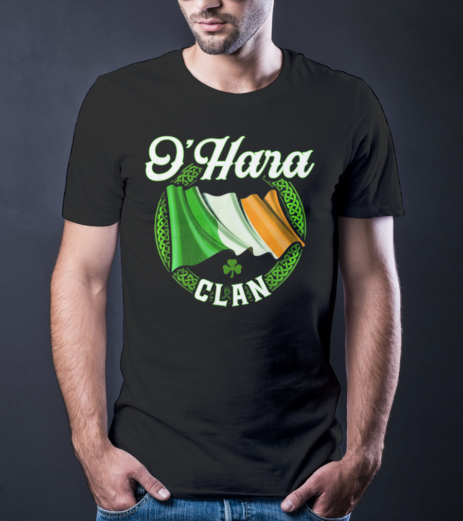 O'Hara Clan Irish Flag Surname Ireland T-Shirt
