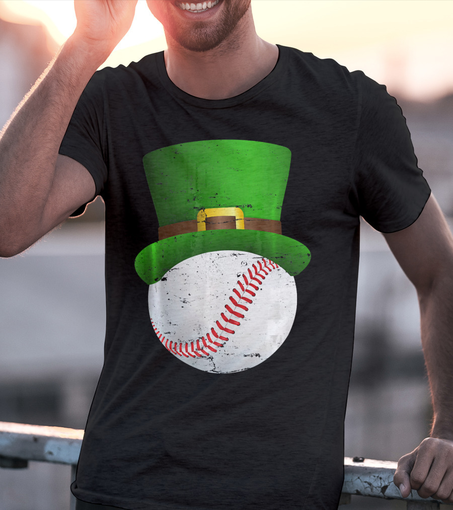 St Patricks Day Leprechaun Hat Baseball Fun T-Shirt
