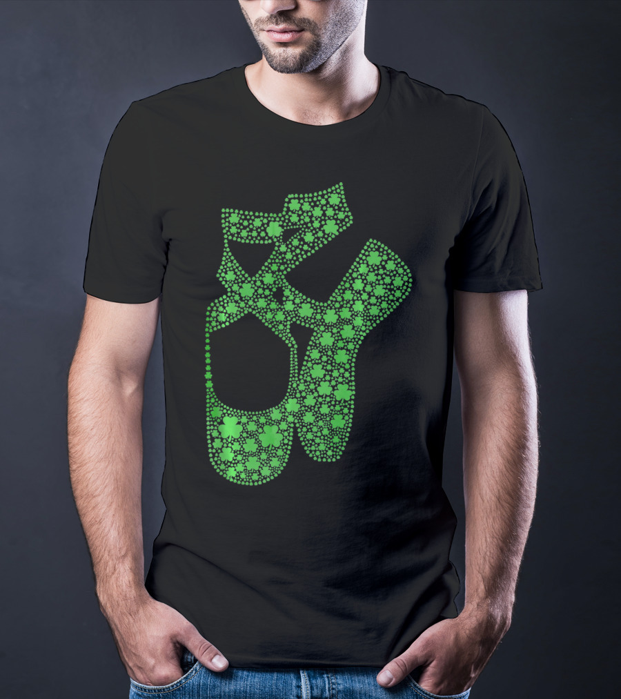 Shamrock Ballet Shoes St. Patricks Day Celebration T-Shirt