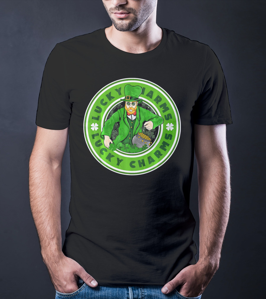 Lucky Charms St. Patrick's Day Irish Leprechaun Pot Of Gold T-Shirt