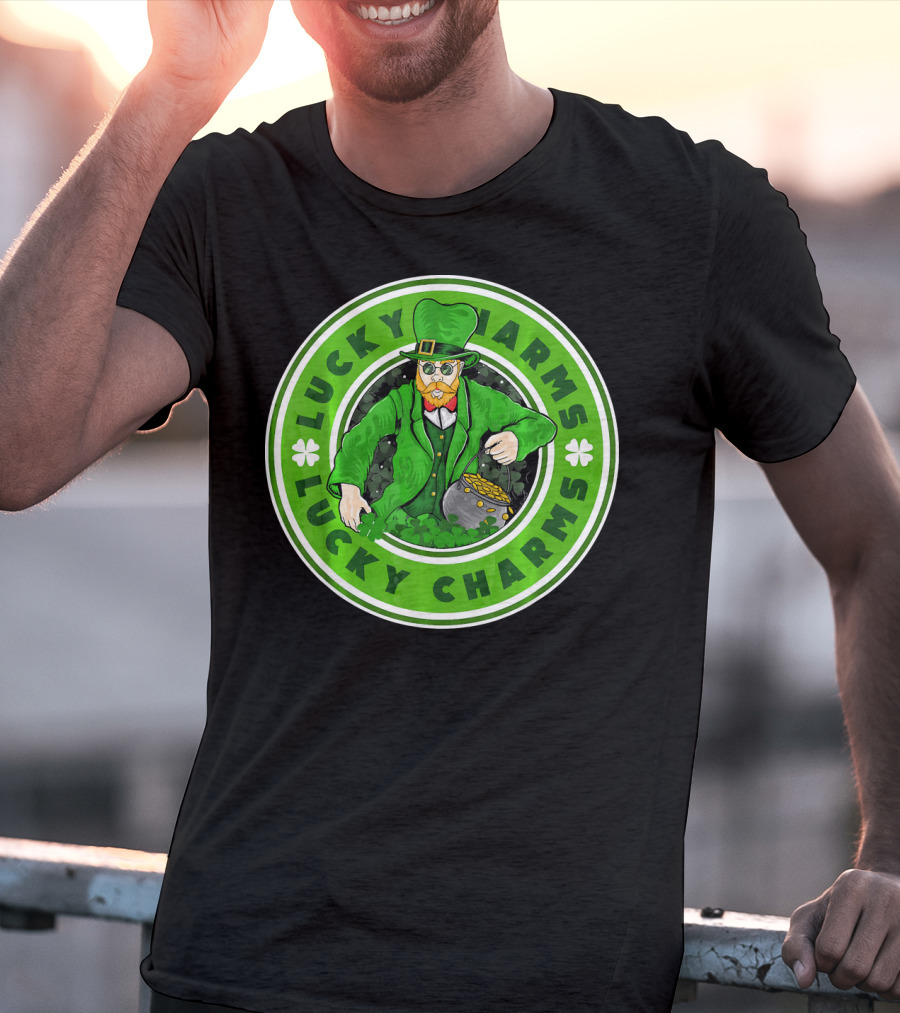 Lucky Charms St. Patrick's Day Irish Leprechaun Pot Of Gold T-Shirt