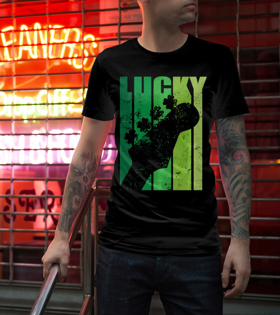 Lucky Irish Shamrock Guitar T-Shirt