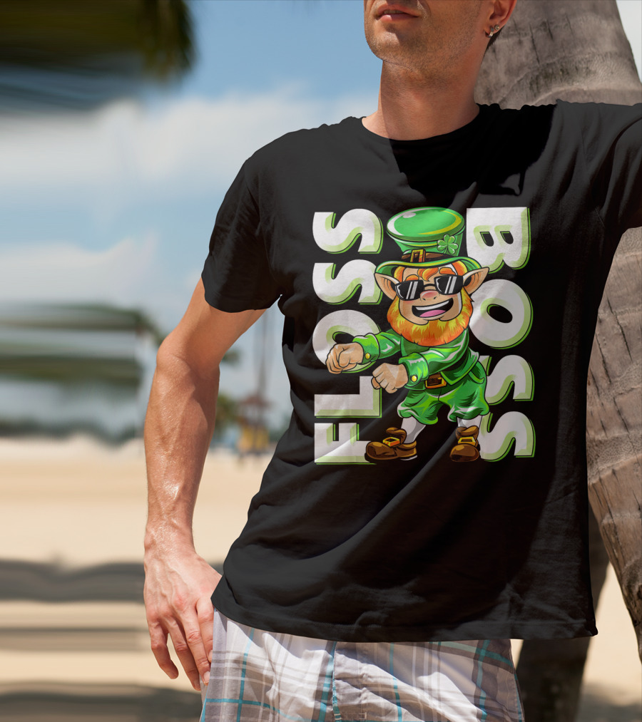 Floss Boss Leprechaun Dance St. Patrick's Day T-Shirt