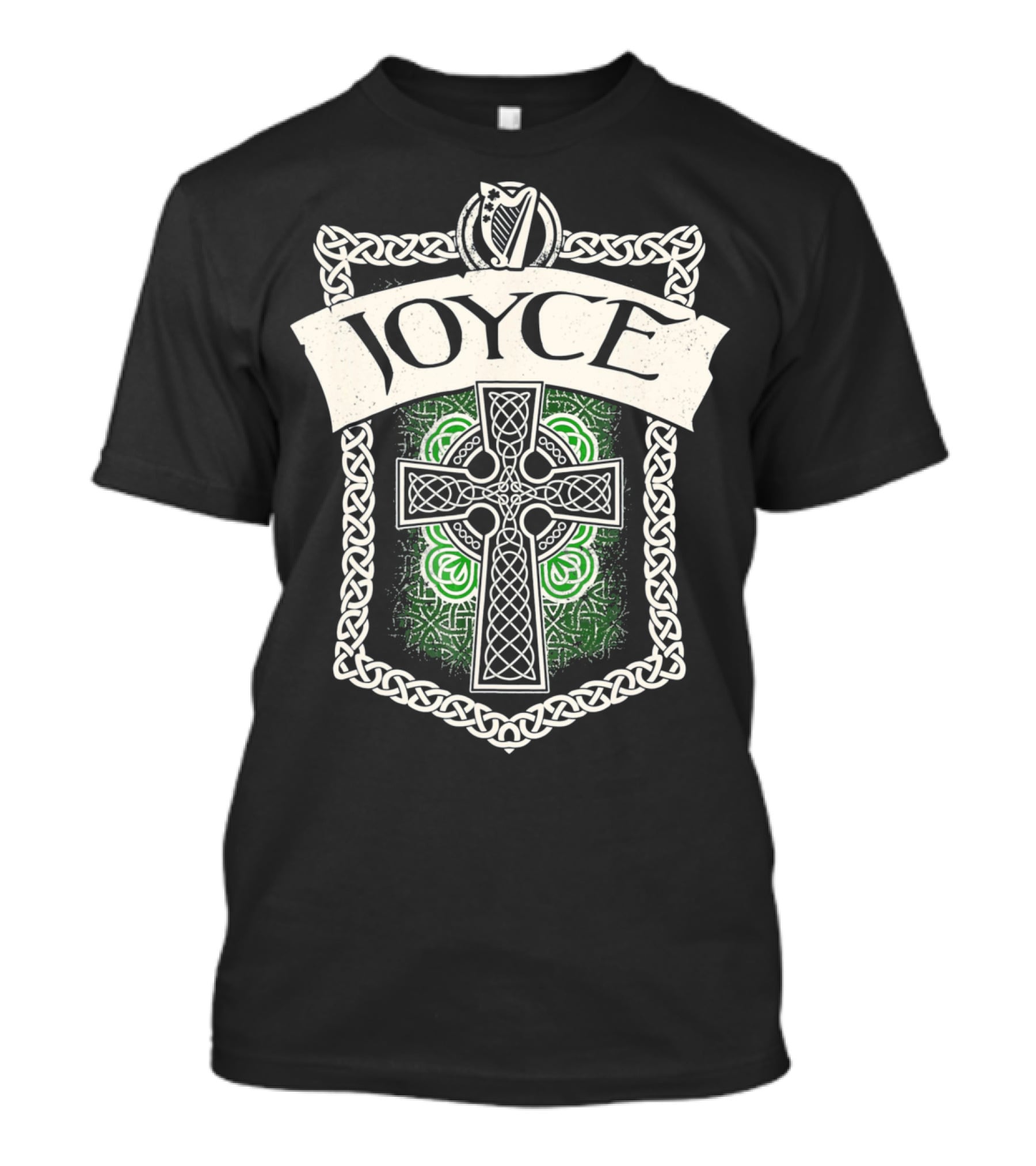 JOYCE Irish Name Celtic Knotwork And Cross T-Shirt