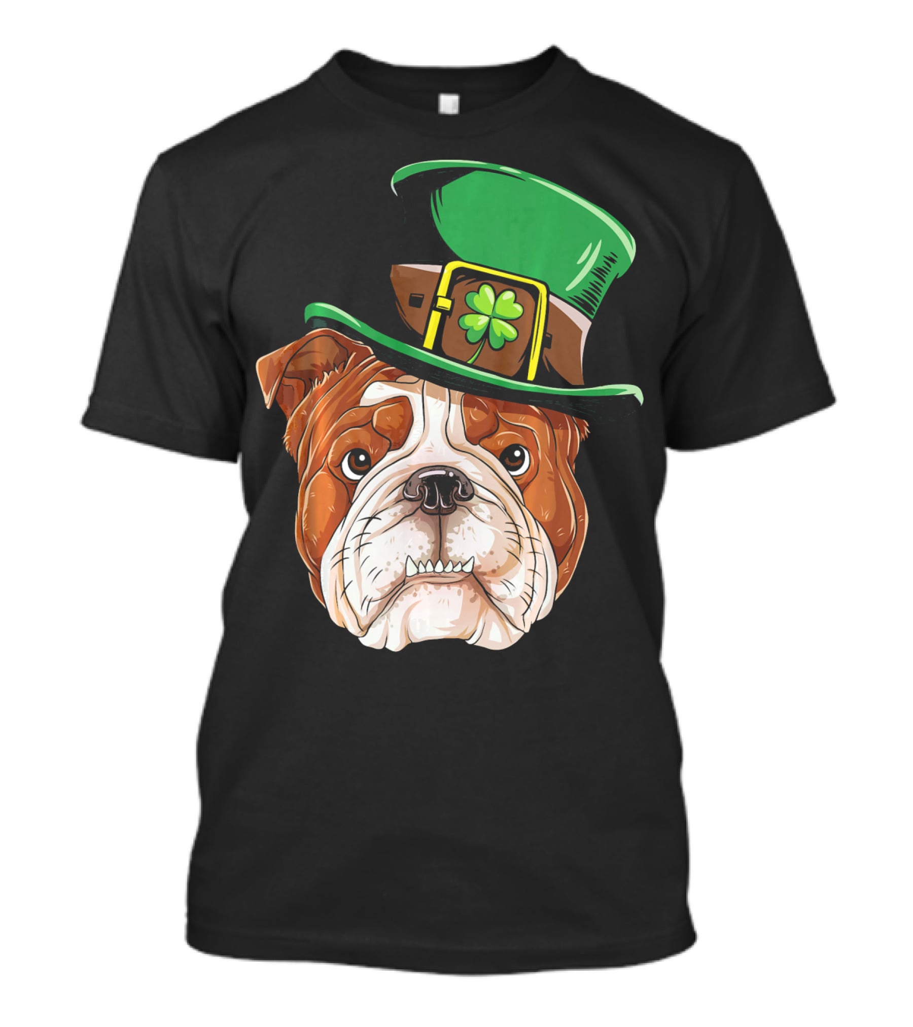 English Bulldog St. Patrick's Day Hat T-Shirt