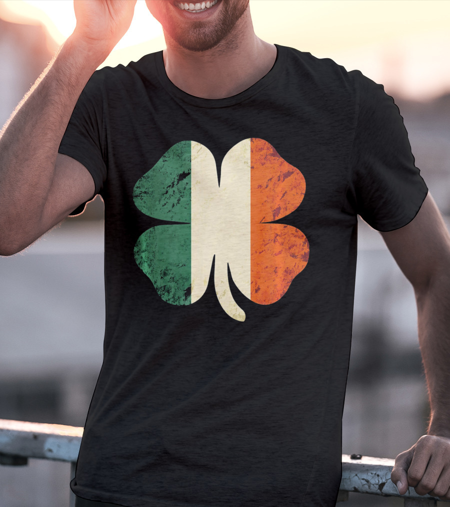 Irish Shamrock Ireland Flag St Patrick's Day T-Shirt