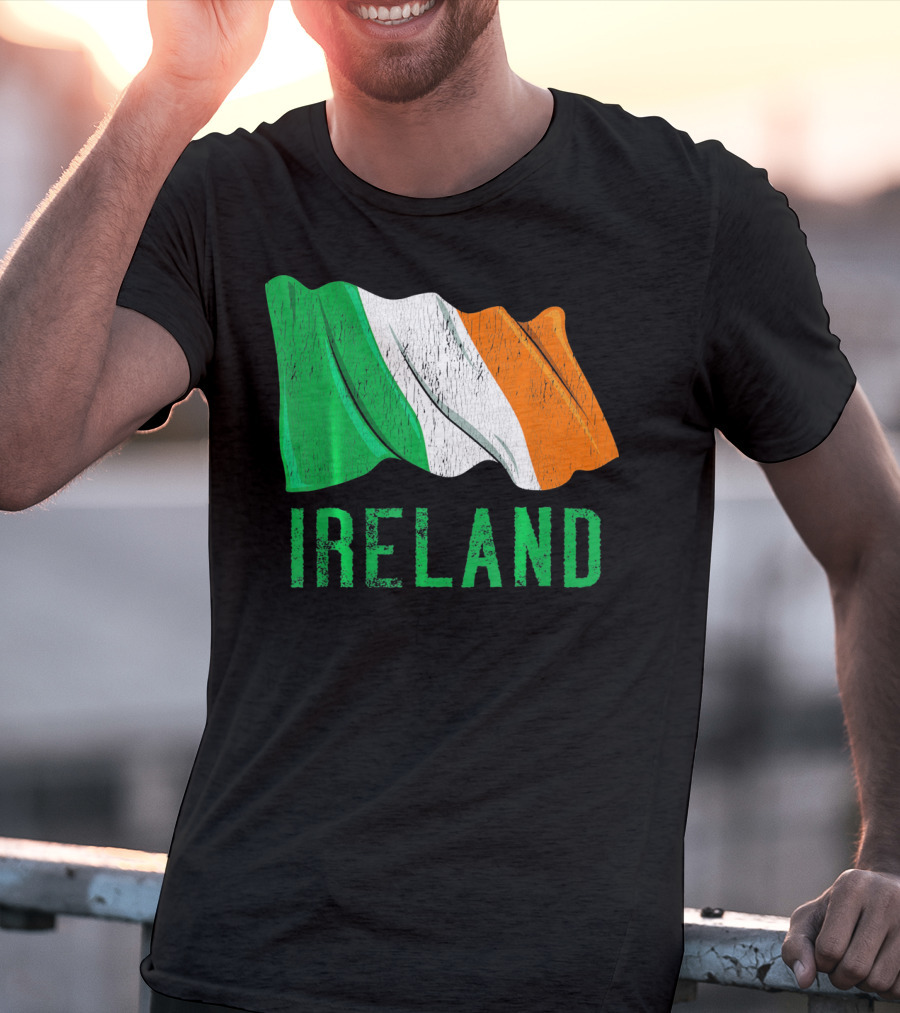 Vintage Ireland Flag Irish Retro St. Pat Ireland T-Shirt