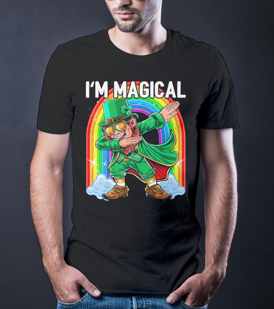 I'm Magical Dabbing Leprechaun Rainbow St. Patrick's Day T-Shirt