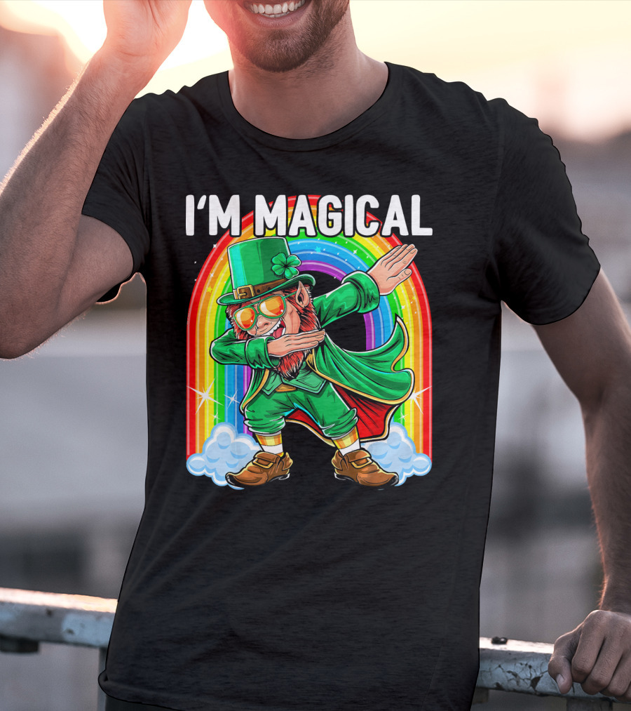 I'm Magical Dabbing Leprechaun Rainbow St. Patrick's Day T-Shirt