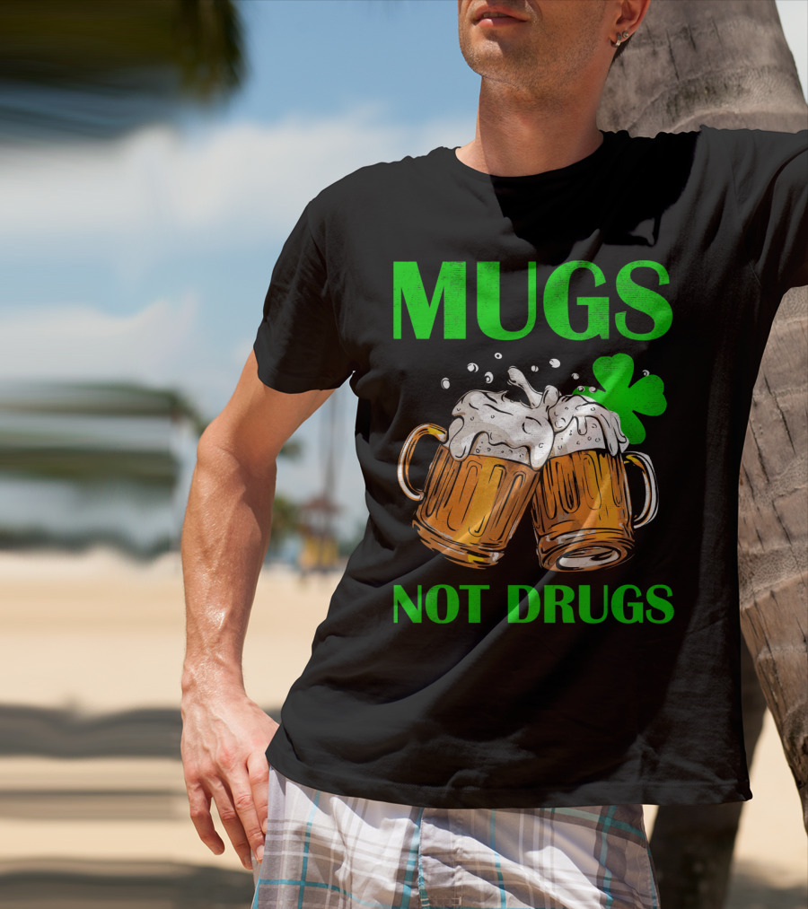 Mugs Not Drugs Saint Pat Vintage T-Shirt
