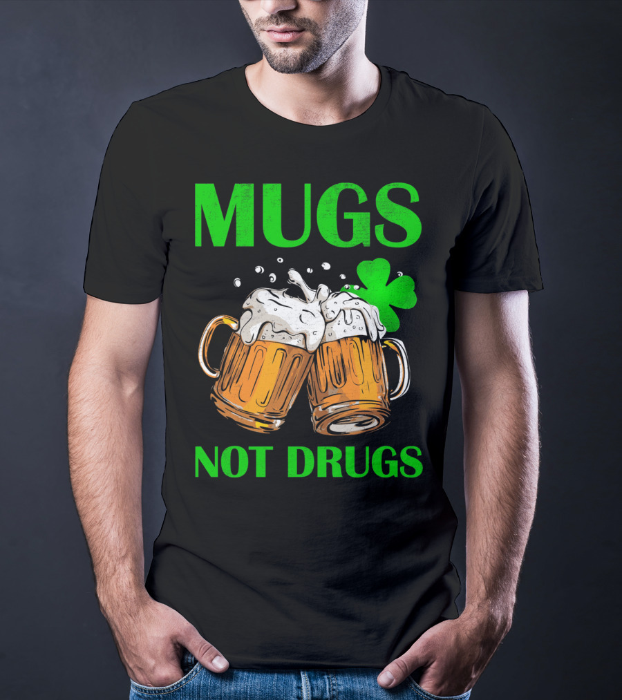 Mugs Not Drugs Saint Pat Vintage T-Shirt