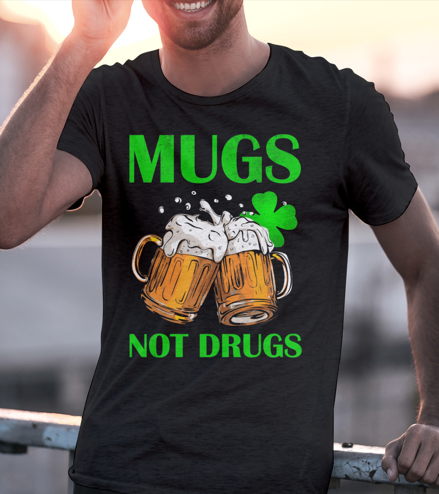 Mugs Not Drugs Saint Pat Vintage T-Shirt