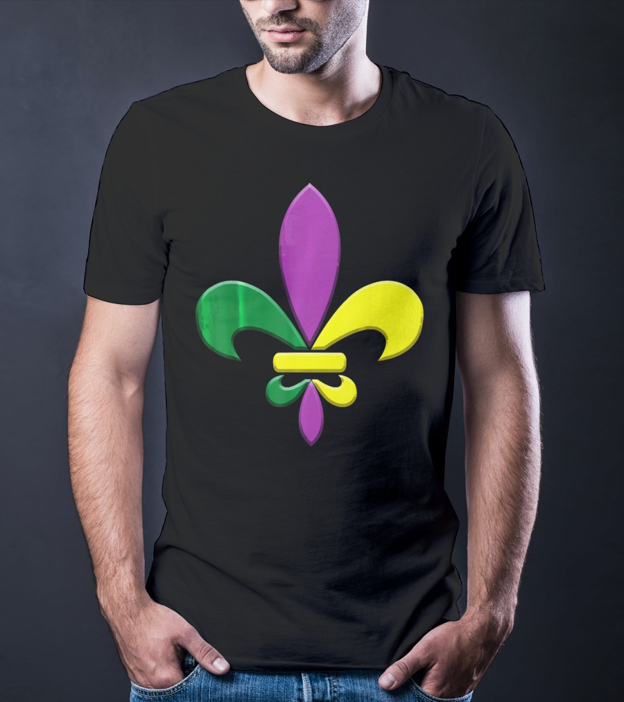 Fleur-de-Lis Mardi Gras New Orleans Party Classic Colors T-Shirt