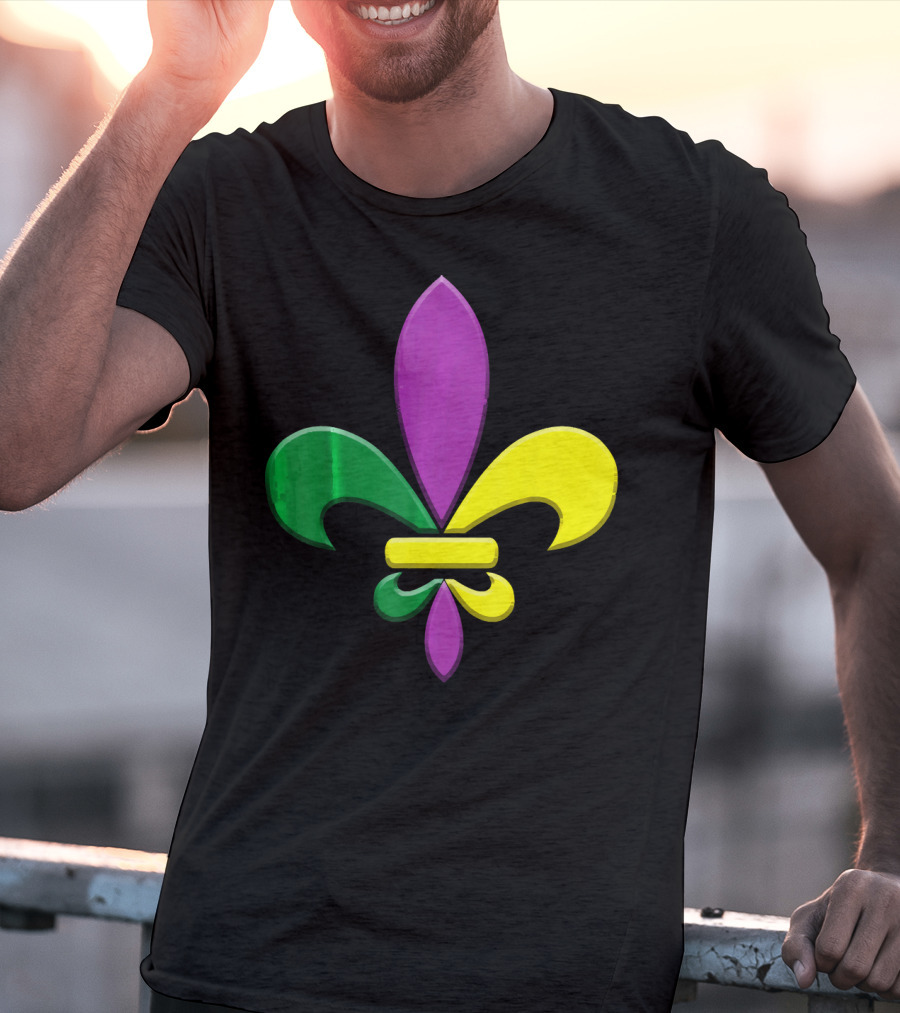 Fleur-de-Lis Mardi Gras New Orleans Party Classic Colors T-Shirt