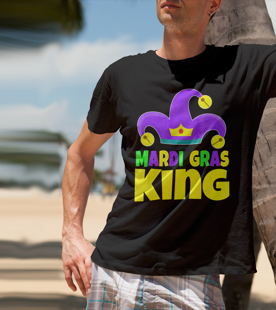 Mardi Gras King Crown Jester Hat T-Shirt