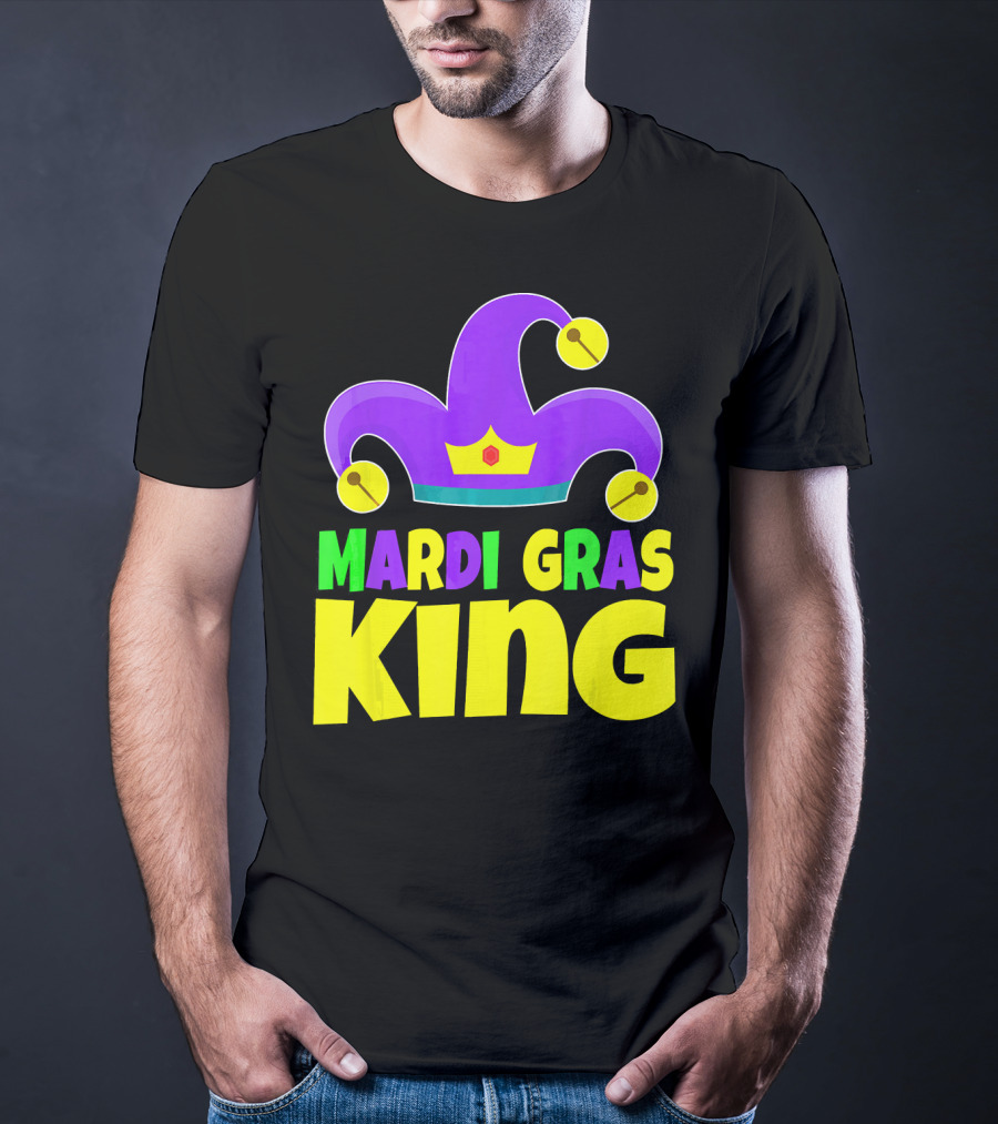 Mardi Gras King Crown Jester Hat T-Shirt