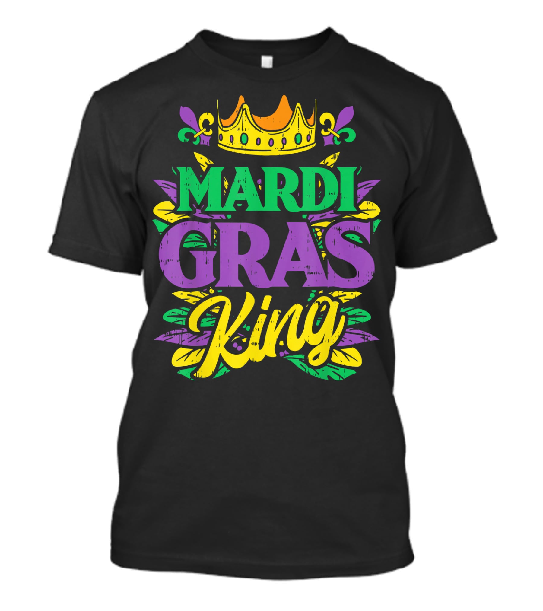 Mens Mardi Gras King Crown Funny Mardi Gras King T-Shirt