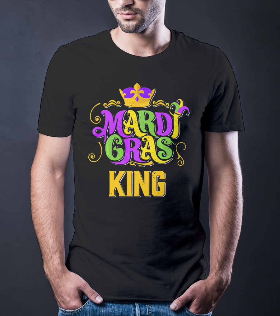 Mardi Gras King Crown Carnival Party T-Shirt